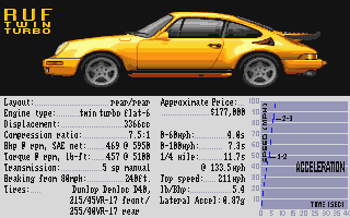 Test Drive II - Super Cars [datadisk] atari screenshot